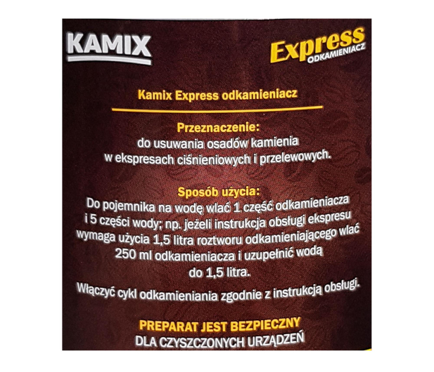 KAMIX Odkamieniacz do ekspresów ciśnieniowych
i przelewowych - 1519052 - zdjęcie 2